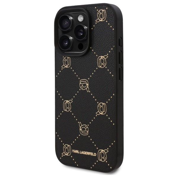 Custodia MagSafe per Apple iPhone 16 Pro Max, Karl Lagerfeld, Karl's Head, Nera