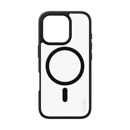 Custodia MagSafe per Apple iPhone 16 Pro Max, PanzerGlass, Care Urban Combat, Nera Trasparente
