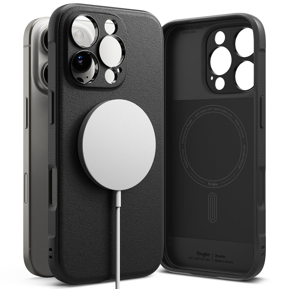 Custodia MagSafe per Apple iPhone 16 Pro Max, Ringke, Onyx, Nera