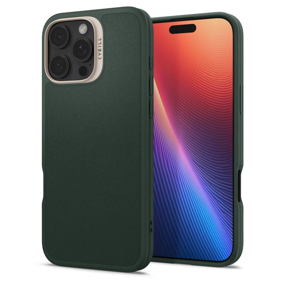 Custodia MagSafe per Apple iPhone 16 Pro Max, Spigen, Cyrill Kajuk, Verde Satinato ACS08398