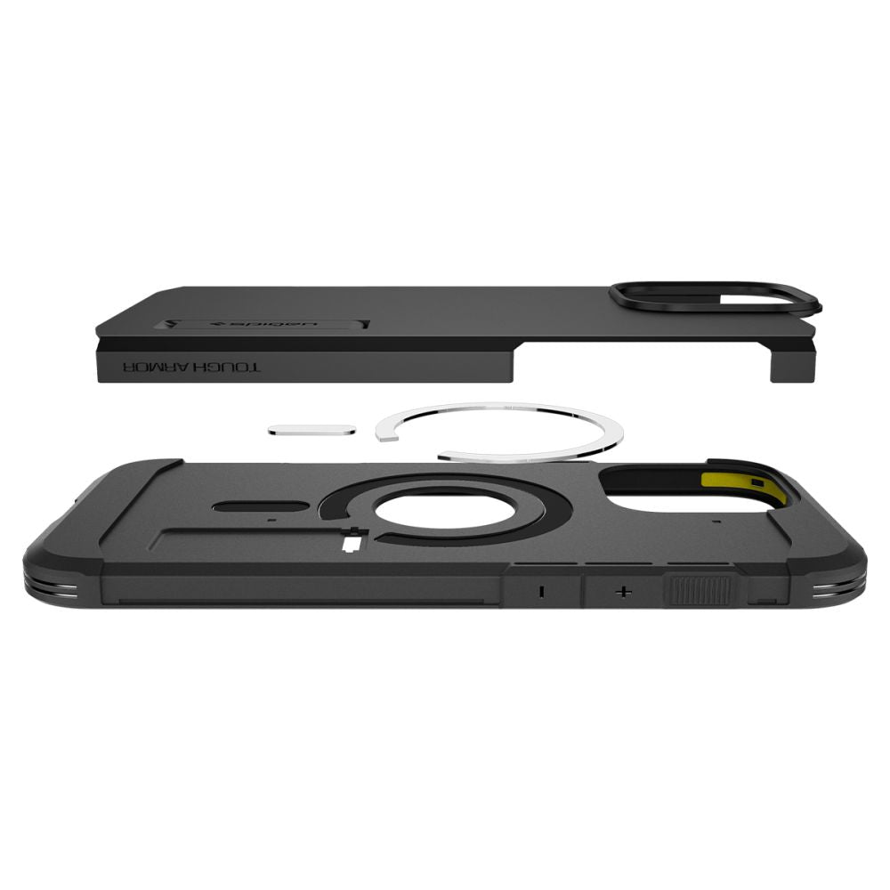 Custodia MagSafe per Apple iPhone 16 Pro Max, Spigen, Tough Armor, Nera