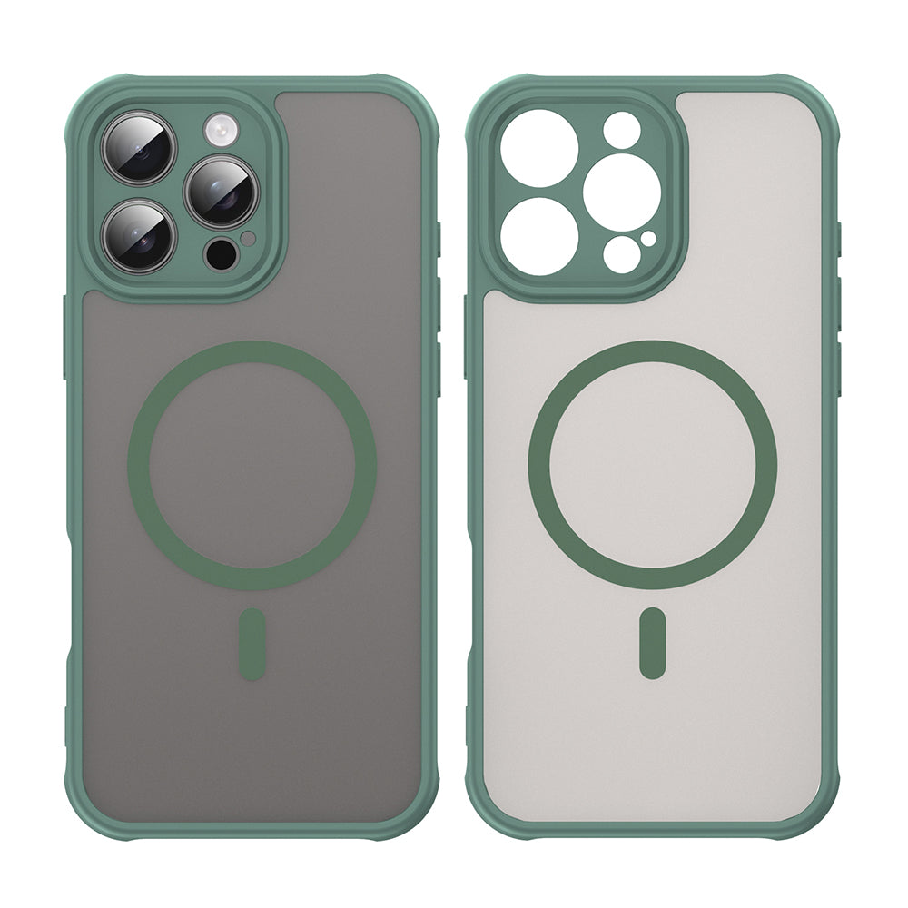 Custodia MagSafe per Apple iPhone 16 Pro Max, Techsuit, HaloFrost II, Verde