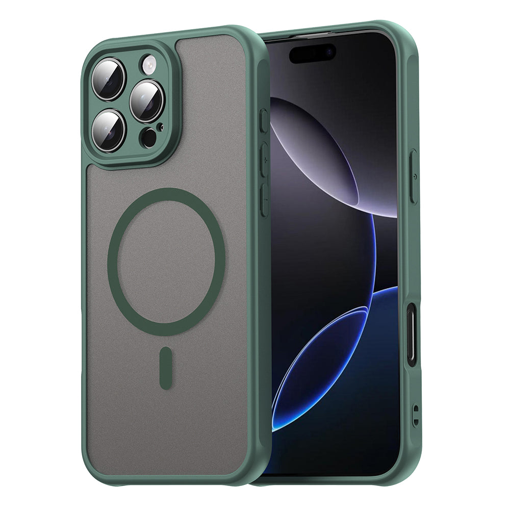 Custodia MagSafe per Apple iPhone 16 Pro Max, Techsuit, HaloFrost II, Verde