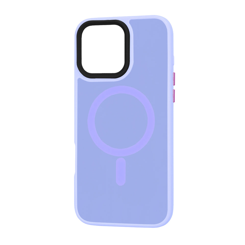 Custodia MagSafe per Apple iPhone 16 Pro Max, Techsuit, HaloFrost, Viola Chiaro