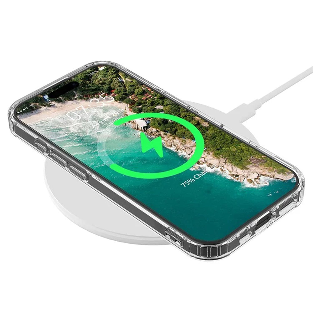 Custodia MagSafe per Apple iPhone 16 Pro Max, Techsuit, Pro, Trasparente