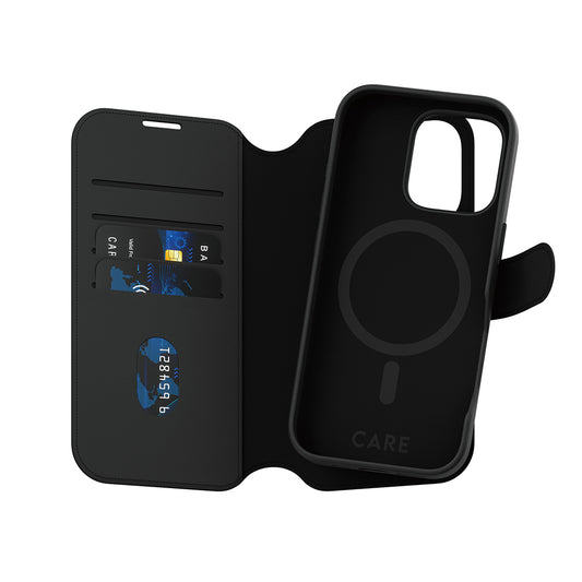 Custodia MagSafe per Apple iPhone 16 Pro, PanzerGlass, Care Feature Tango Two-in-One, Nera