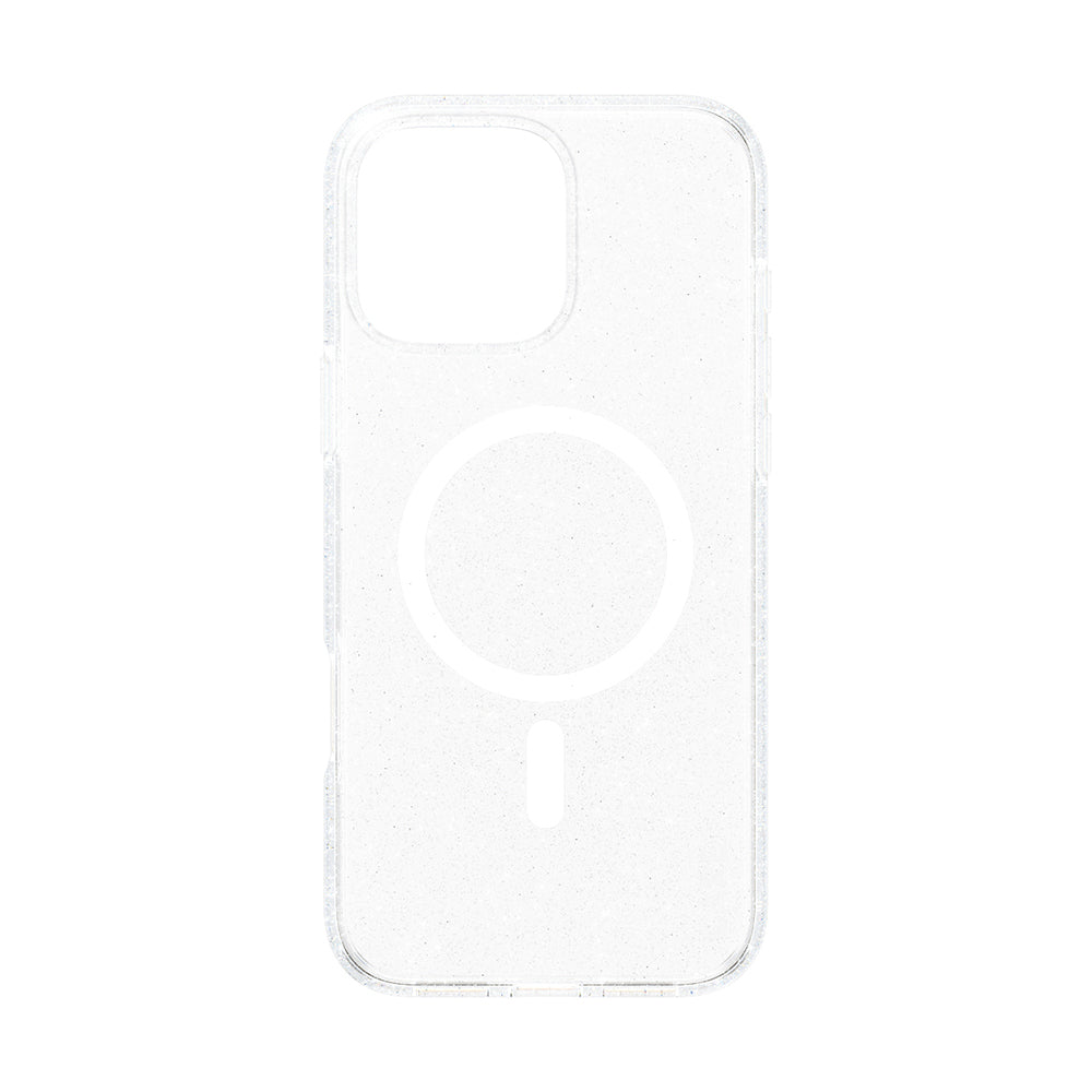 Custodia MagSafe per Apple iPhone 16 Pro, PanzerGlass, Care Urban Combat Star Lit, Trasparente Bianca
