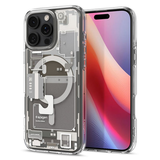 Custodia MagSafe per Apple iPhone 16 Pro, Spigen, Ultra Hybrid Zero One, Beige ACS08137