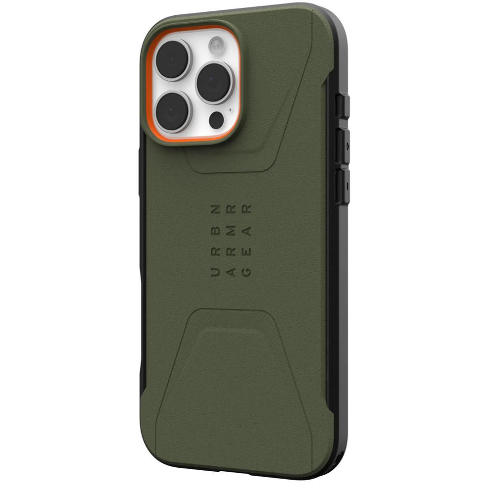 Custodia MagSafe per Apple iPhone 16 Pro, Urban Armor Gear, Civilian, Verde