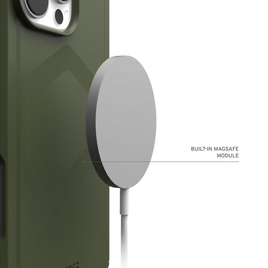 Custodia MagSafe per Apple iPhone 16 Pro, Urban Armor Gear, Essential Armor, Verde
