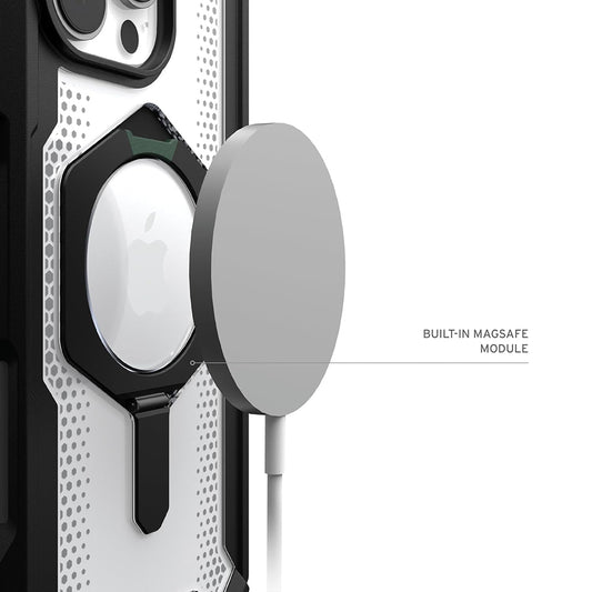 Custodia MagSafe per Apple iPhone 16 Pro, Urban Armor Gear, Plasma XTE, Nera Trasparente