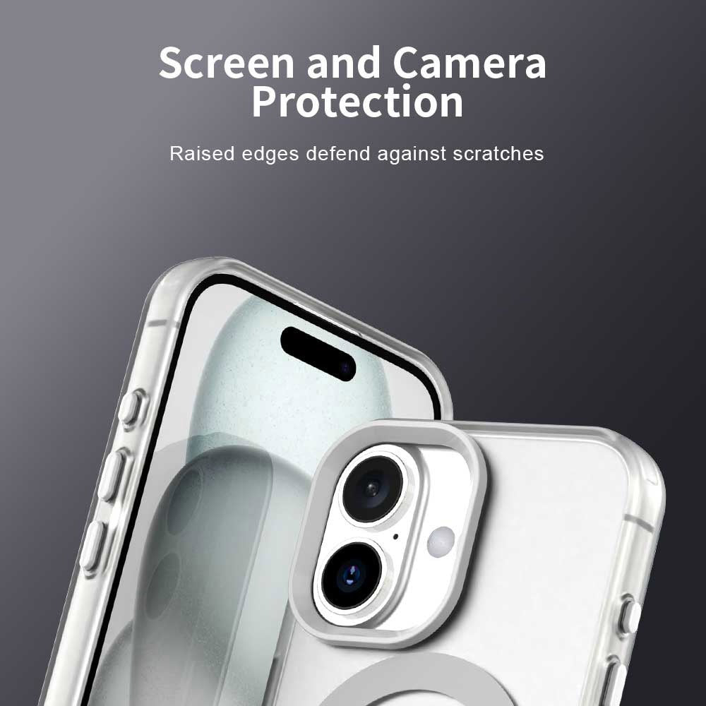 Custodia MagSafe per Apple iPhone 16, Techsuit, CandyCase, Bianca