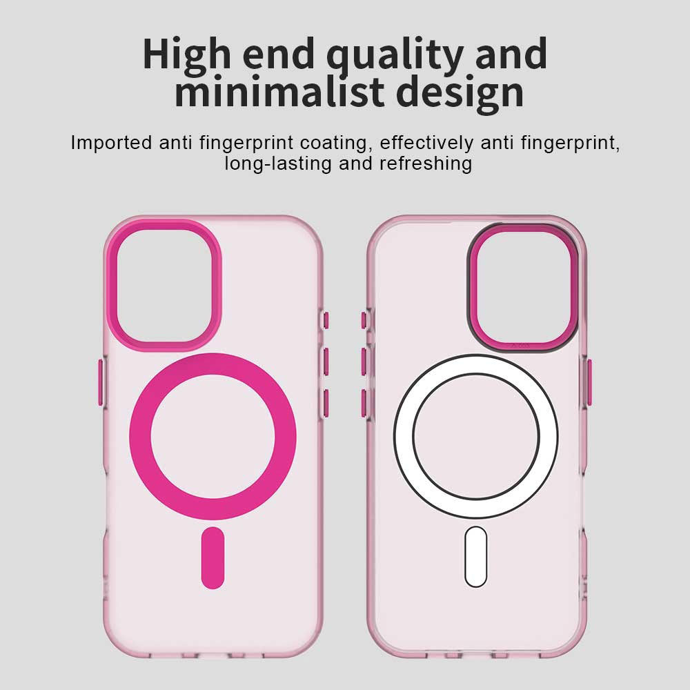 Custodia MagSafe per Apple iPhone 16, Techsuit, CandyCase, Rosa