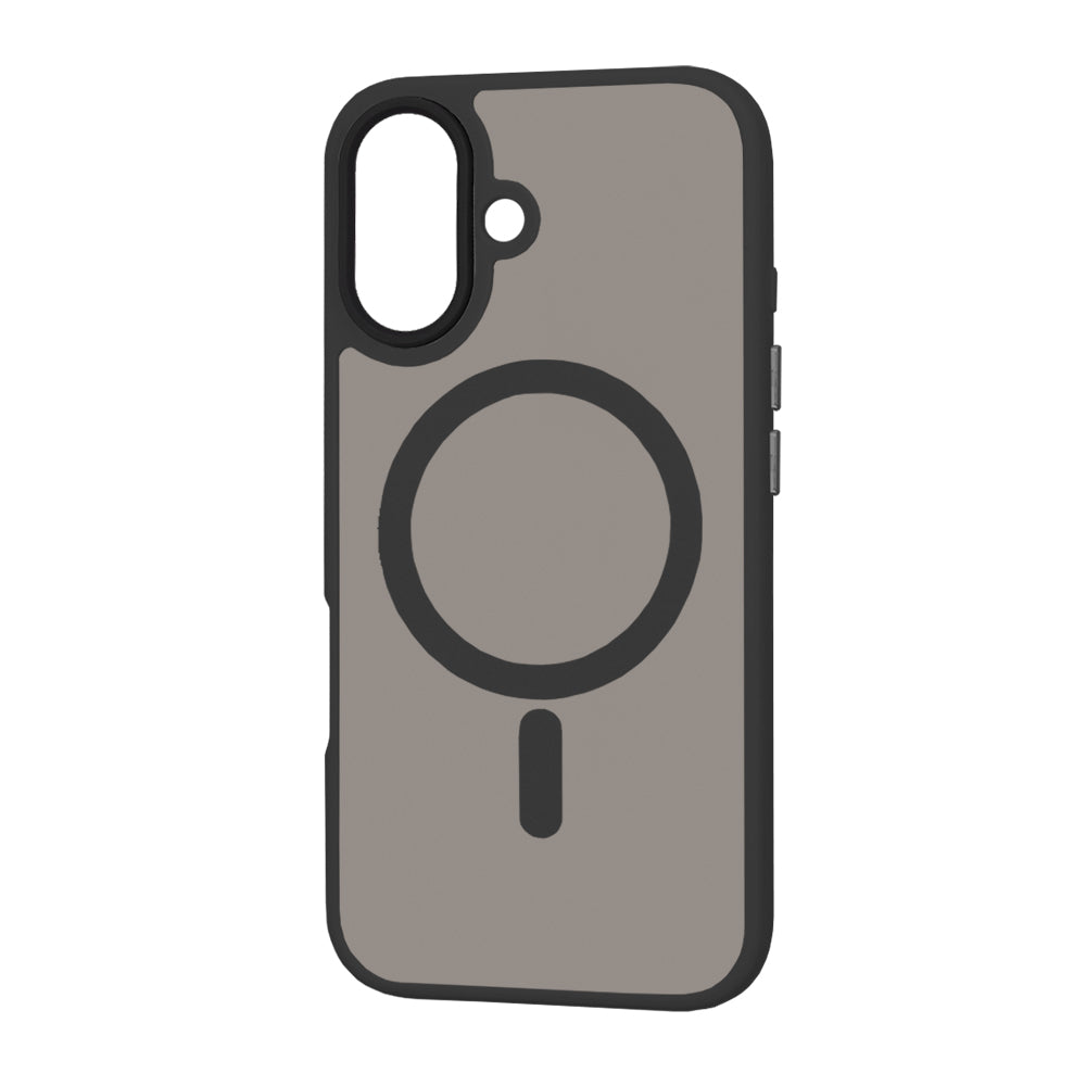 Custodia MagSafe per Apple iPhone 16, Techsuit, HaloFrost, Nera