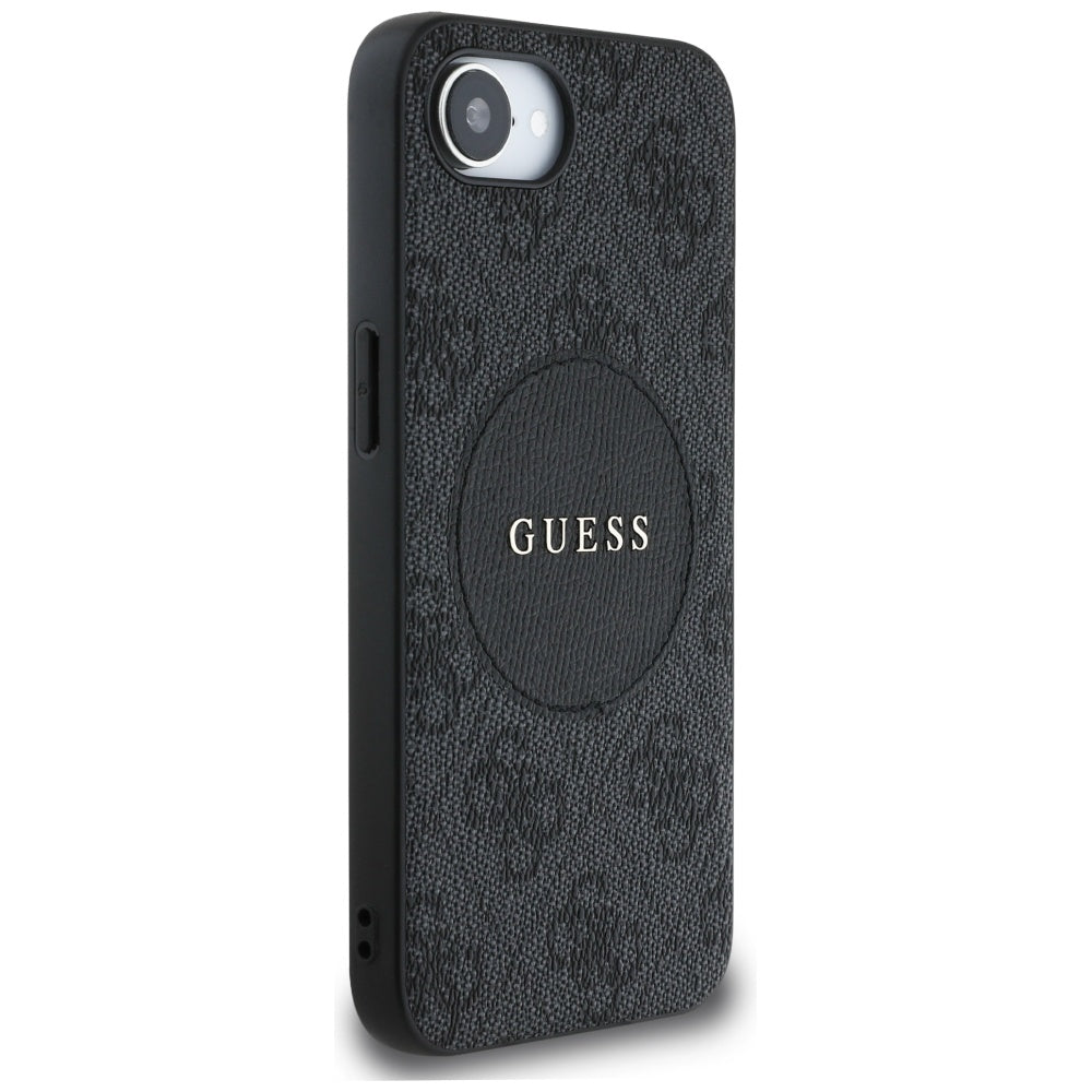 Custodia MagSafe per Apple iPhone 17e / 16e, Guess, 4G Circle Classic Logo, Marrone