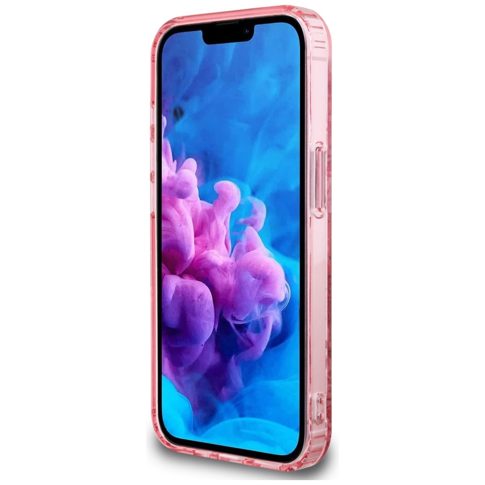 Custodia MagSafe per Apple iPhone 17e / 16e, Guess, IML Flowers, Rosa