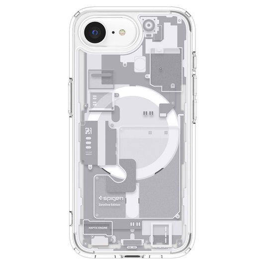 Custodia MagSafe per Apple iPhone 17e / 16e, Spigen, Ultra Hybrid Zero One, Bianca