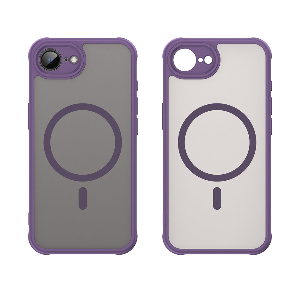 Custodia MagSafe per Apple iPhone 17e / 16e, Techsuit, HaloFrost II, Viola