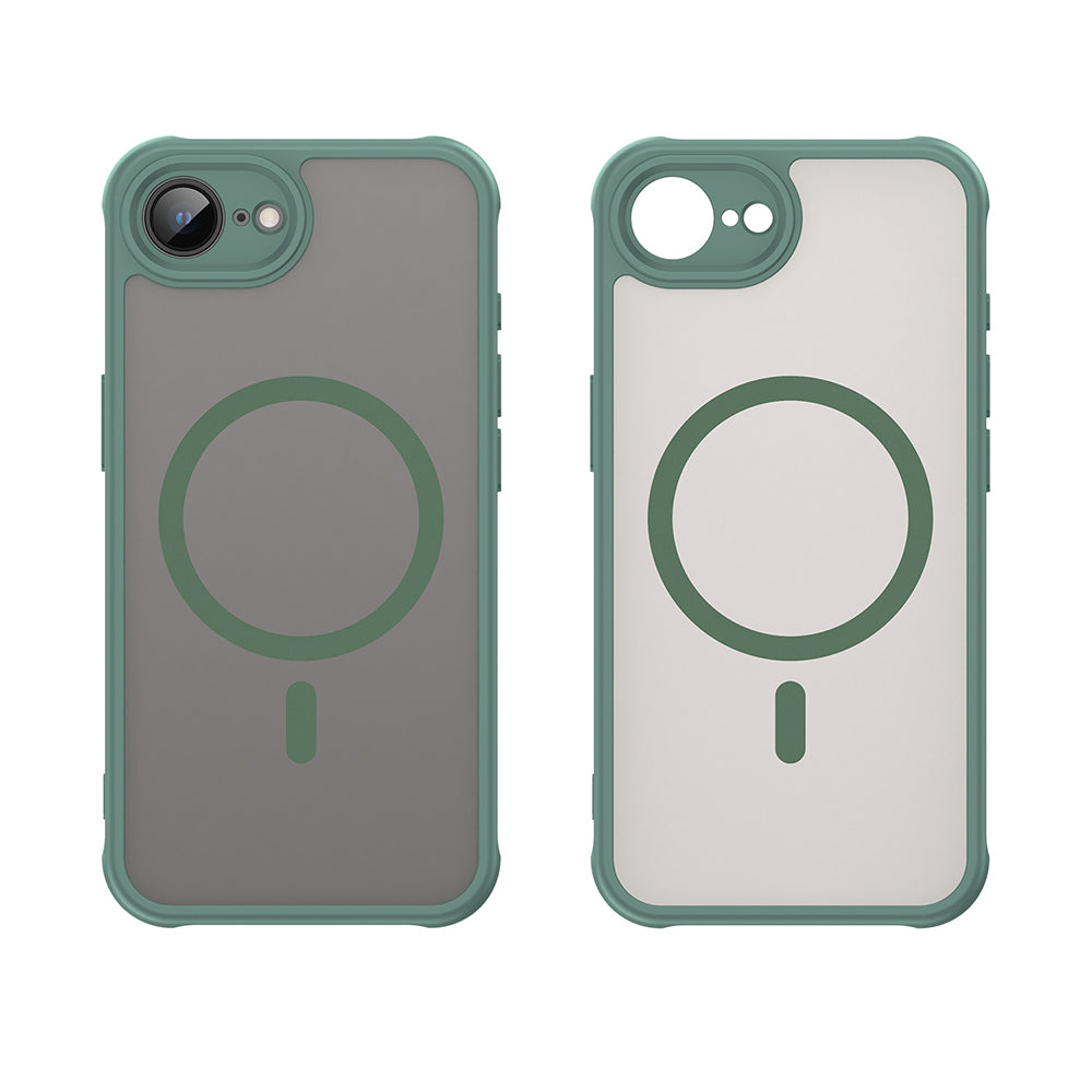 Custodia MagSafe per Apple iPhone 17e / 16e, Techsuit, HaloFrost II, Verde