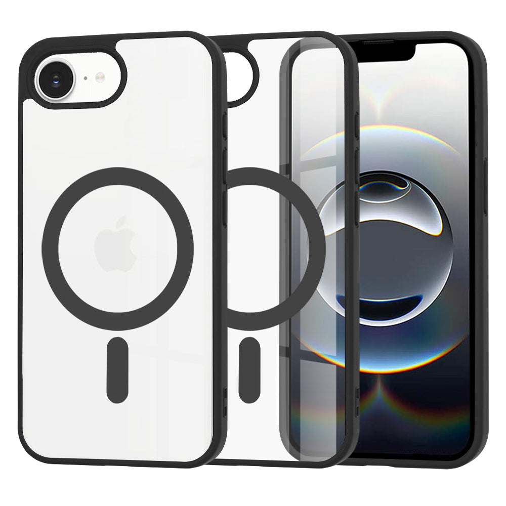 Custodia MagSafe per Apple iPhone 17e / 16e, Techsuit, Pro, Nera