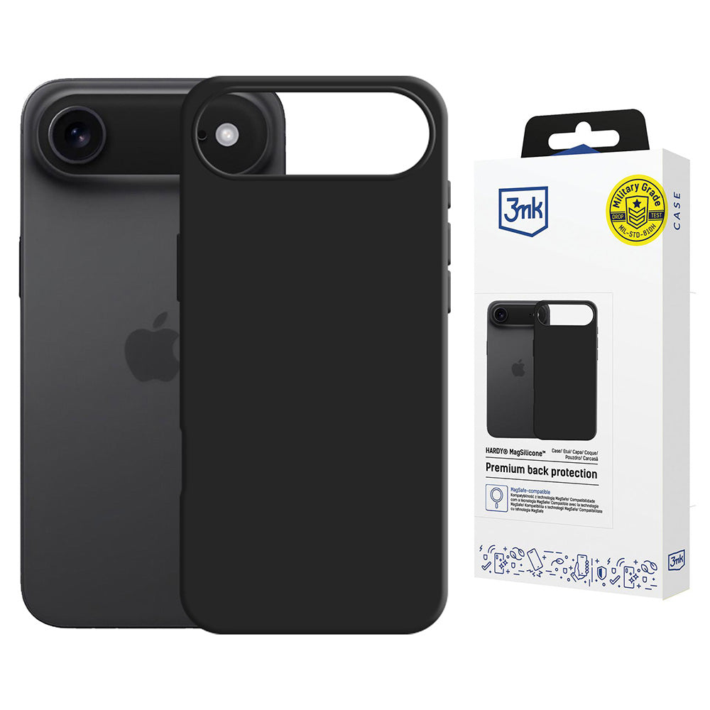 Custodia MagSafe per Apple iPhone 17 Air, 3MK, Hardy, Nera