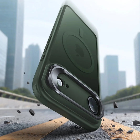 Custodia MagSafe per Apple iPhone 17 Air, ESR, Classic Hybrid Kickstand, Verde Satinato
