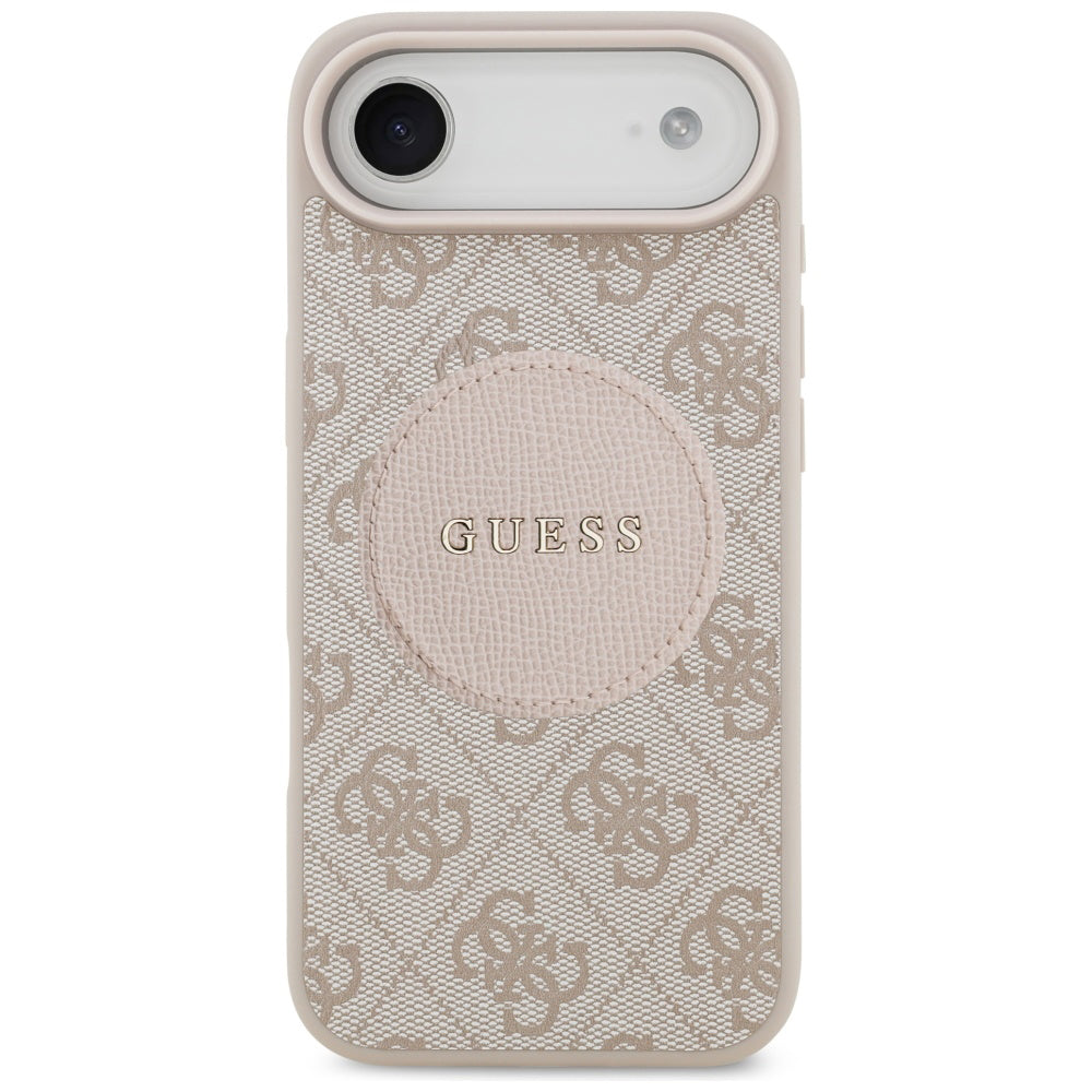 Custodia MagSafe per Apple iPhone 17 Air, Guess, 4G Circle Classic Logo, Rosa