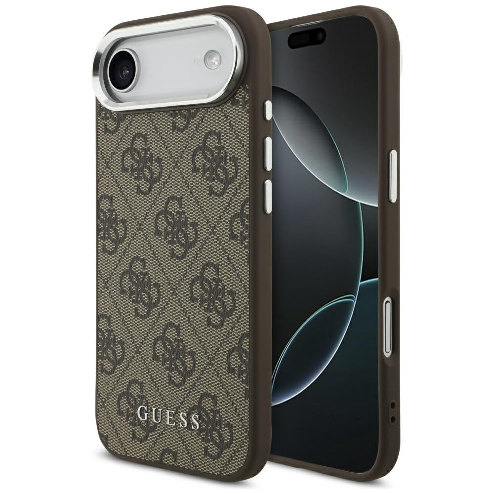 Custodia MagSafe per Apple iPhone 17 Air, Guess, 4G Classic Logo, Marrone