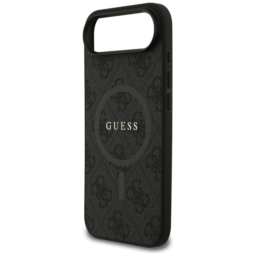 Custodia MagSafe per Apple iPhone 17 Air, Guess, 4G Ring Classic Logo, Nera