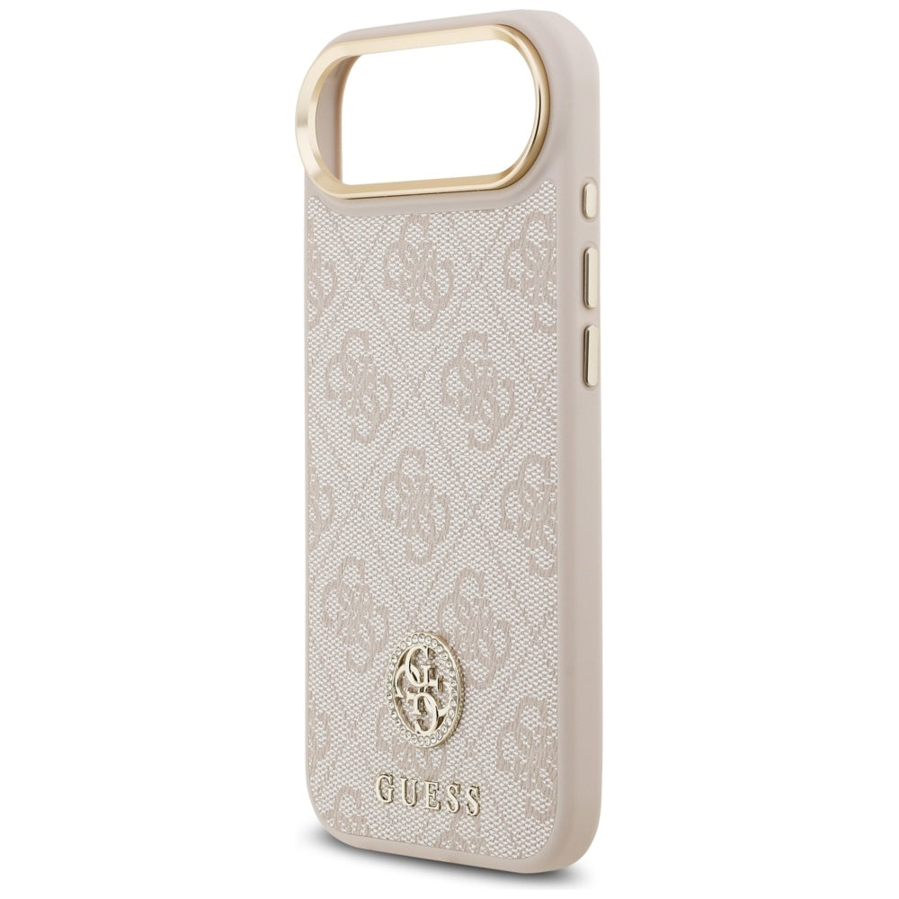 MagSafe Case for Apple iPhone 17 Air, Guess, 4G Strass Logo, Pink