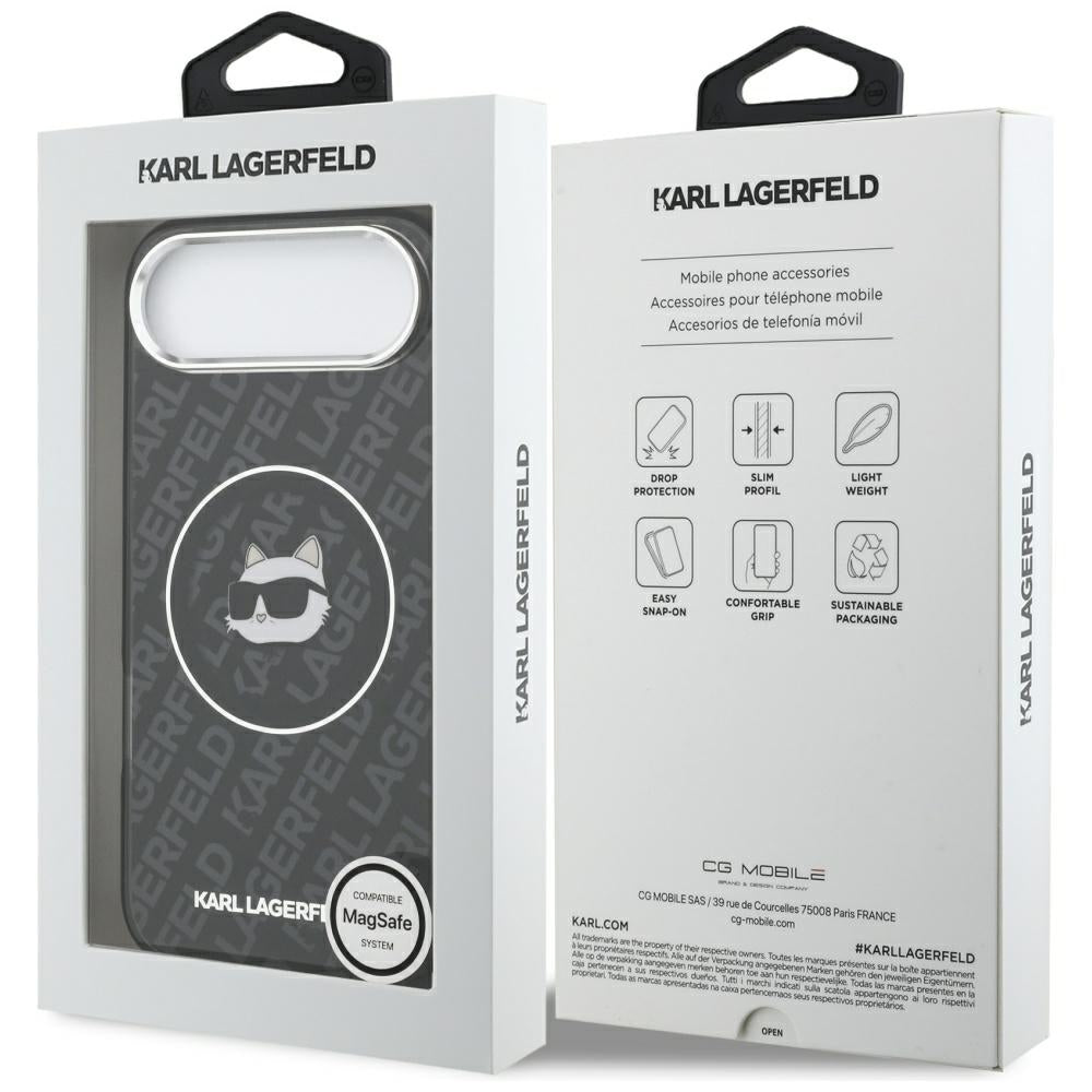 Custodia MagSafe per Apple iPhone 17 Air, Karl Lagerfeld, IML Choupette's Head, Nera