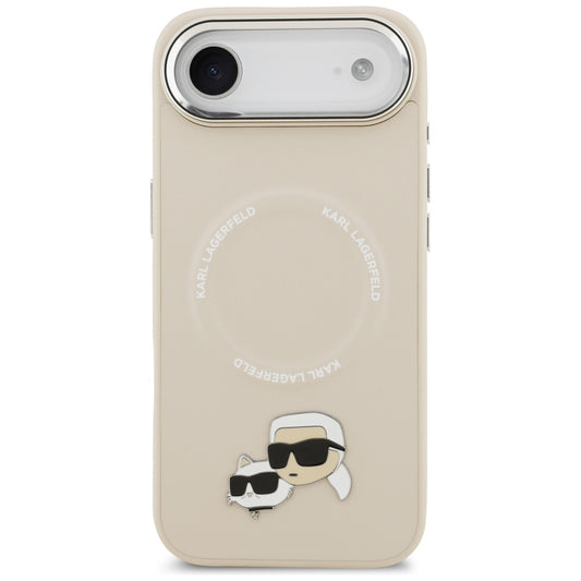 Custodia MagSafe per Apple iPhone 17 Air, Karl Lagerfeld, Karl & Choupette Pins, Beige