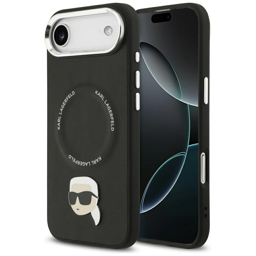 Custodia MagSafe per Apple iPhone 17 Air, Karl Lagerfeld, Karl Pin, Nera