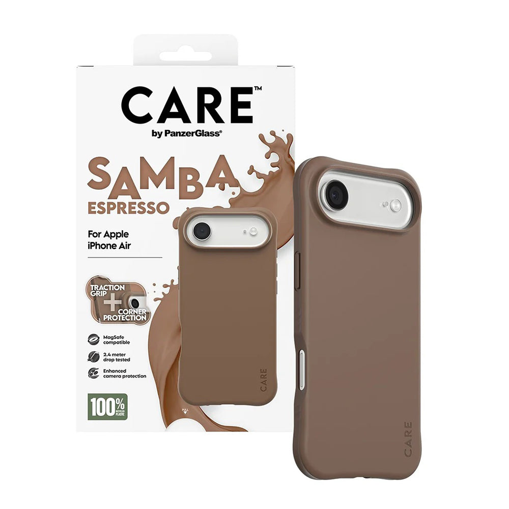 Custodia MagSafe per Apple iPhone 17 Air, PanzerGlass, Care Fashionable, Marrone
