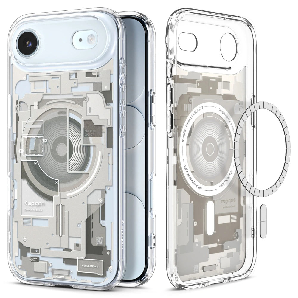 Custodia MagSafe per Apple iPhone 17 Air, Spigen, Ultra Hybrid Zero One, Beige ACS10319