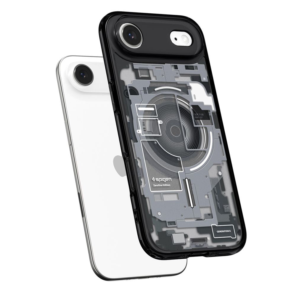 Custodia MagSafe per Apple iPhone 17 Air, Spigen, Ultra Hybrid Zero One, Nera ACS10320
