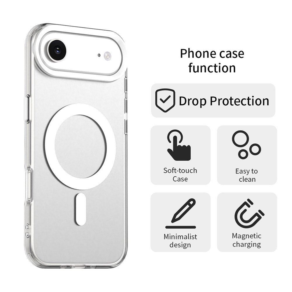 Custodia MagSafe per Apple iPhone 17 Air, Techsuit, CandyCase, Bianca