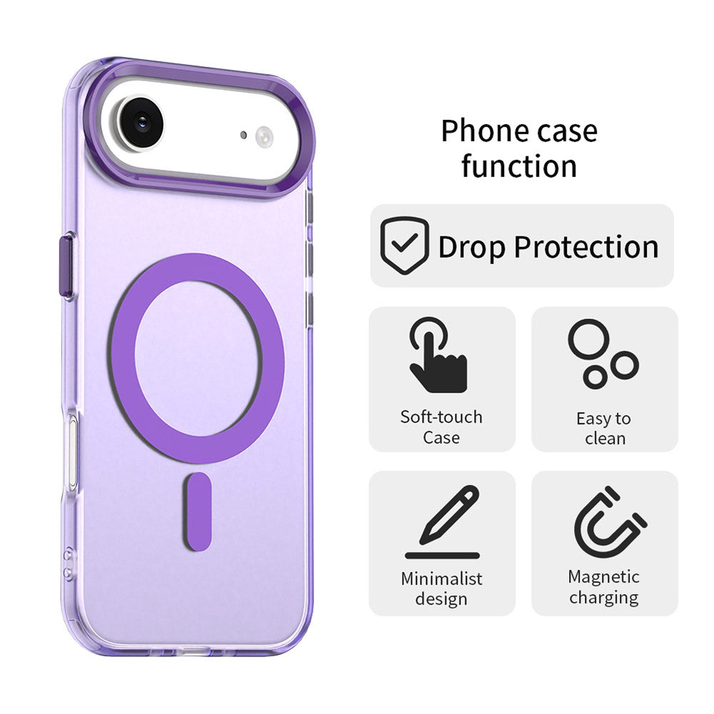 Custodia MagSafe per Apple iPhone 17 Air, Techsuit, CandyCase, Viola
