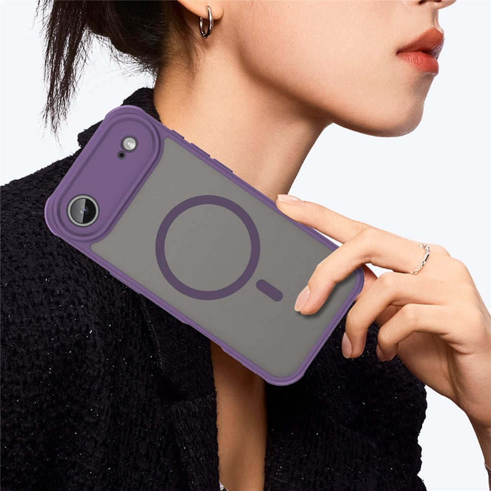 Custodia MagSafe per Apple iPhone 17 Air, Techsuit, HaloFrost II, Viola