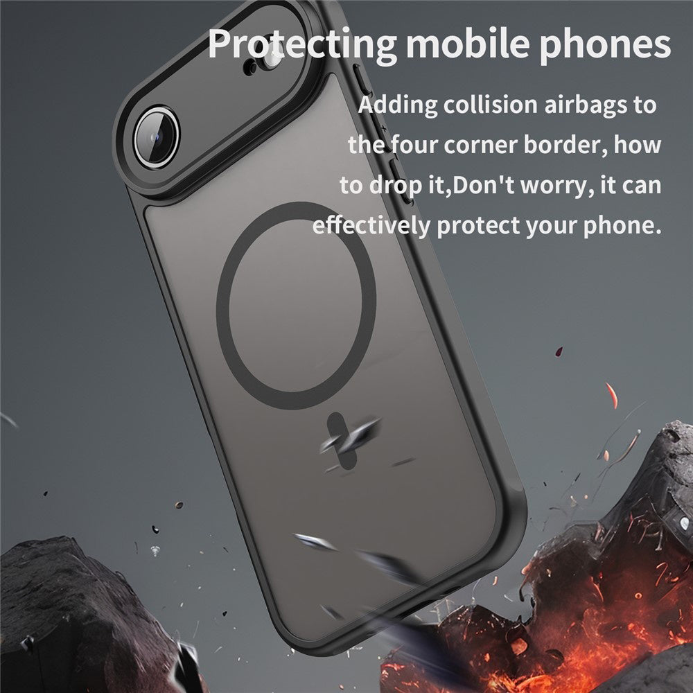 Custodia MagSafe per Apple iPhone 17 Air, Techsuit, HaloFrost II, Nera