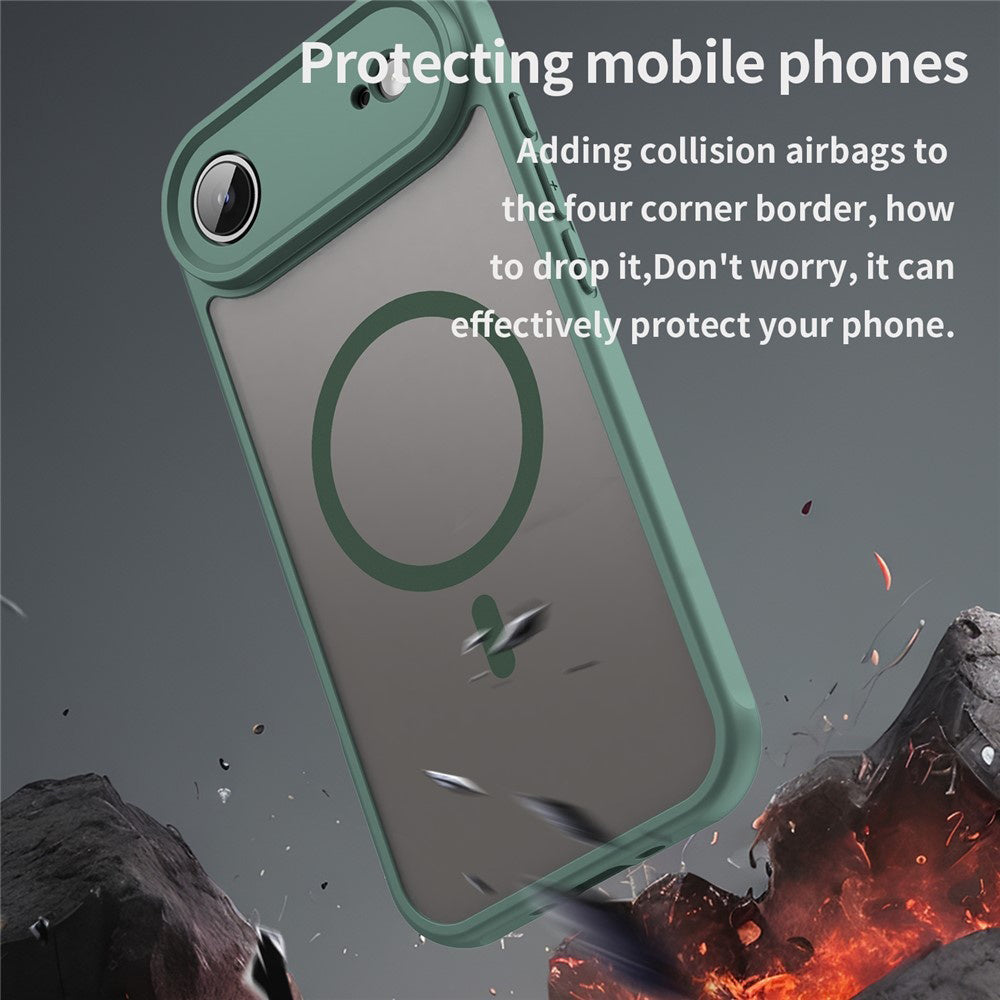 Custodia MagSafe per Apple iPhone 17 Air, Techsuit, HaloFrost II, Verde