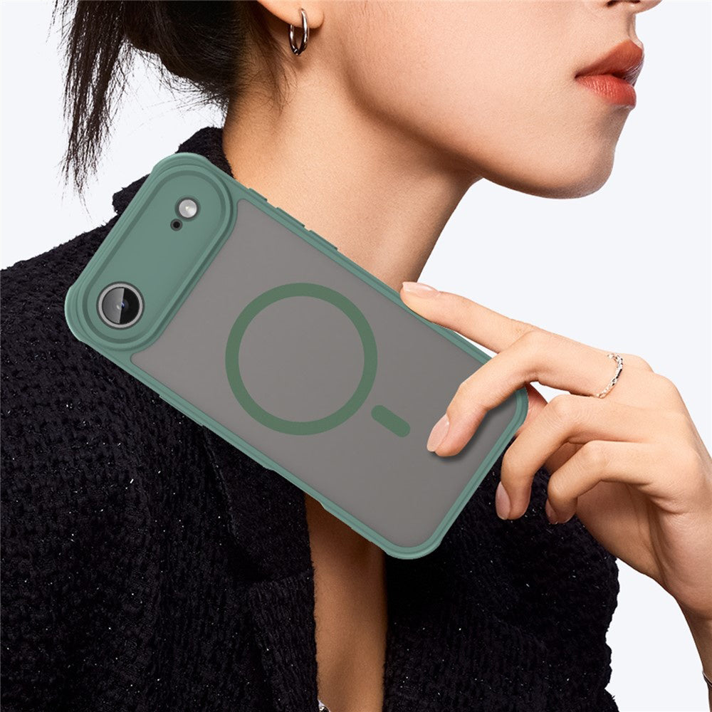 Custodia MagSafe per Apple iPhone 17 Air, Techsuit, HaloFrost II, Verde