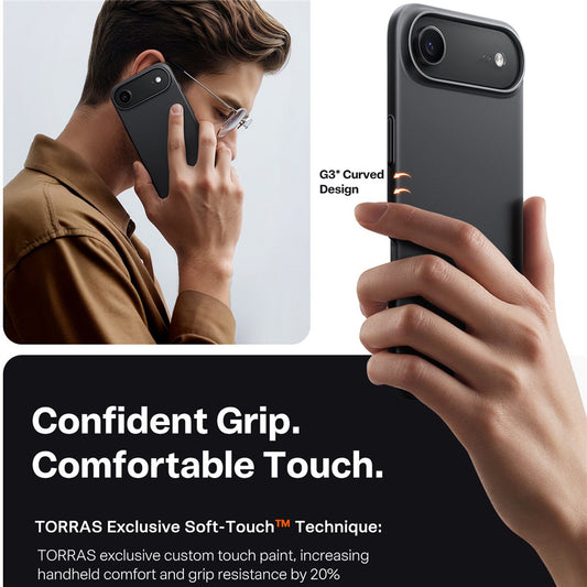 Custodia MagSafe per Apple iPhone 17 Air, Torras, SlimFit, Nera