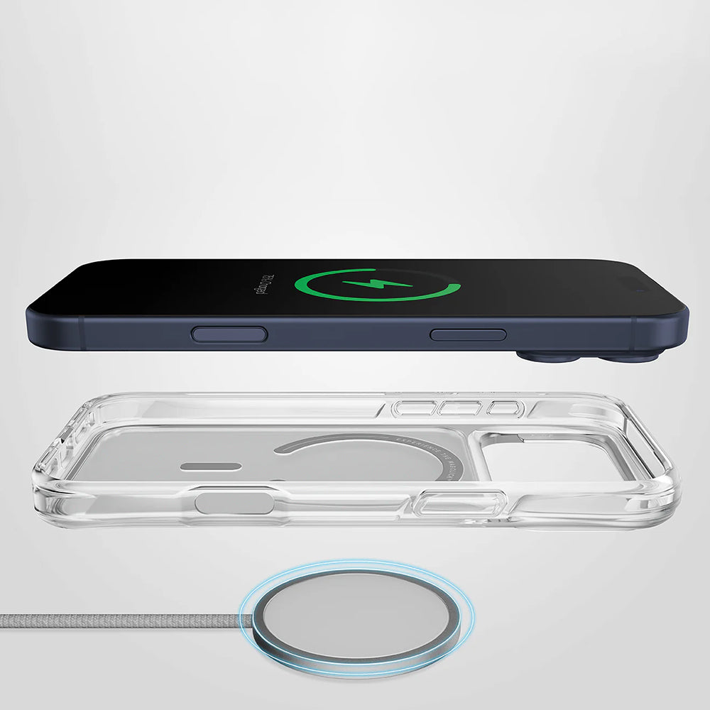 Custodia MagSafe per Apple iPhone 17 Air, UNIQ, LifePro Xtreme MagClick, Trasparente