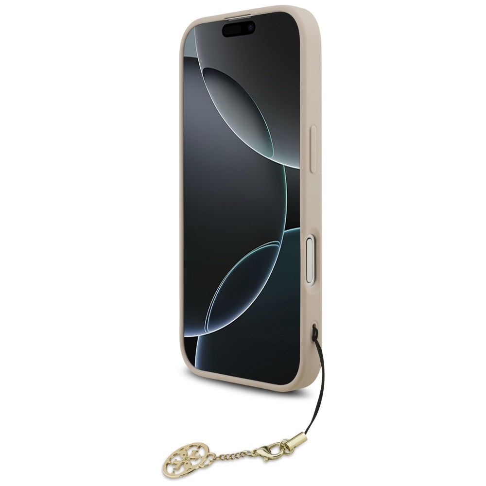 Custodia MagSafe per Apple iPhone 17, Guess, 4G Charm Cradle, Rosa