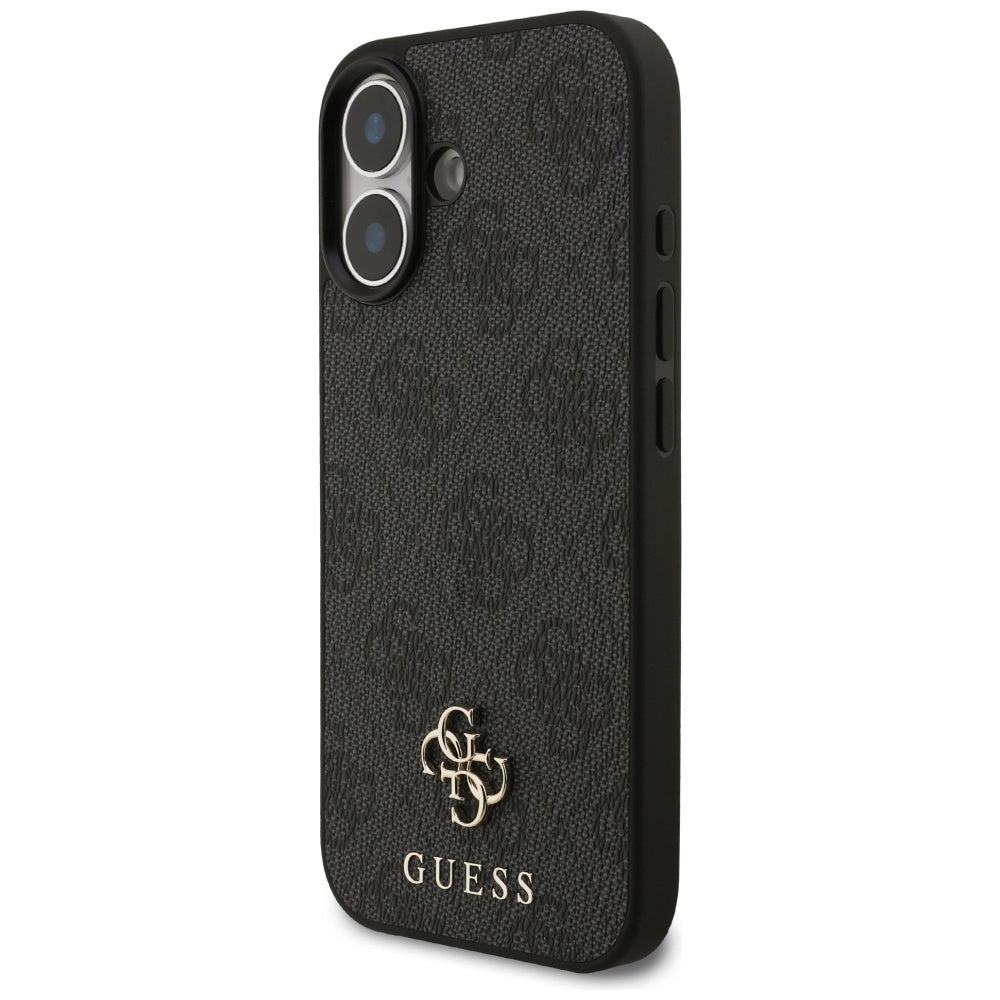 Custodia MagSafe per Apple iPhone 17, Guess, 4G Small and Classic Logo, Nera