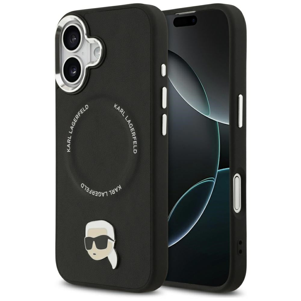 Custodia MagSafe per Apple iPhone 17, Karl Lagerfeld, Karl Pin, Nera