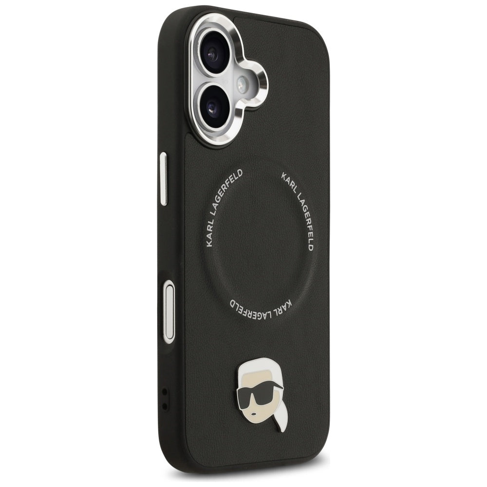 Custodia MagSafe per Apple iPhone 17, Karl Lagerfeld, Karl Pin, Nera