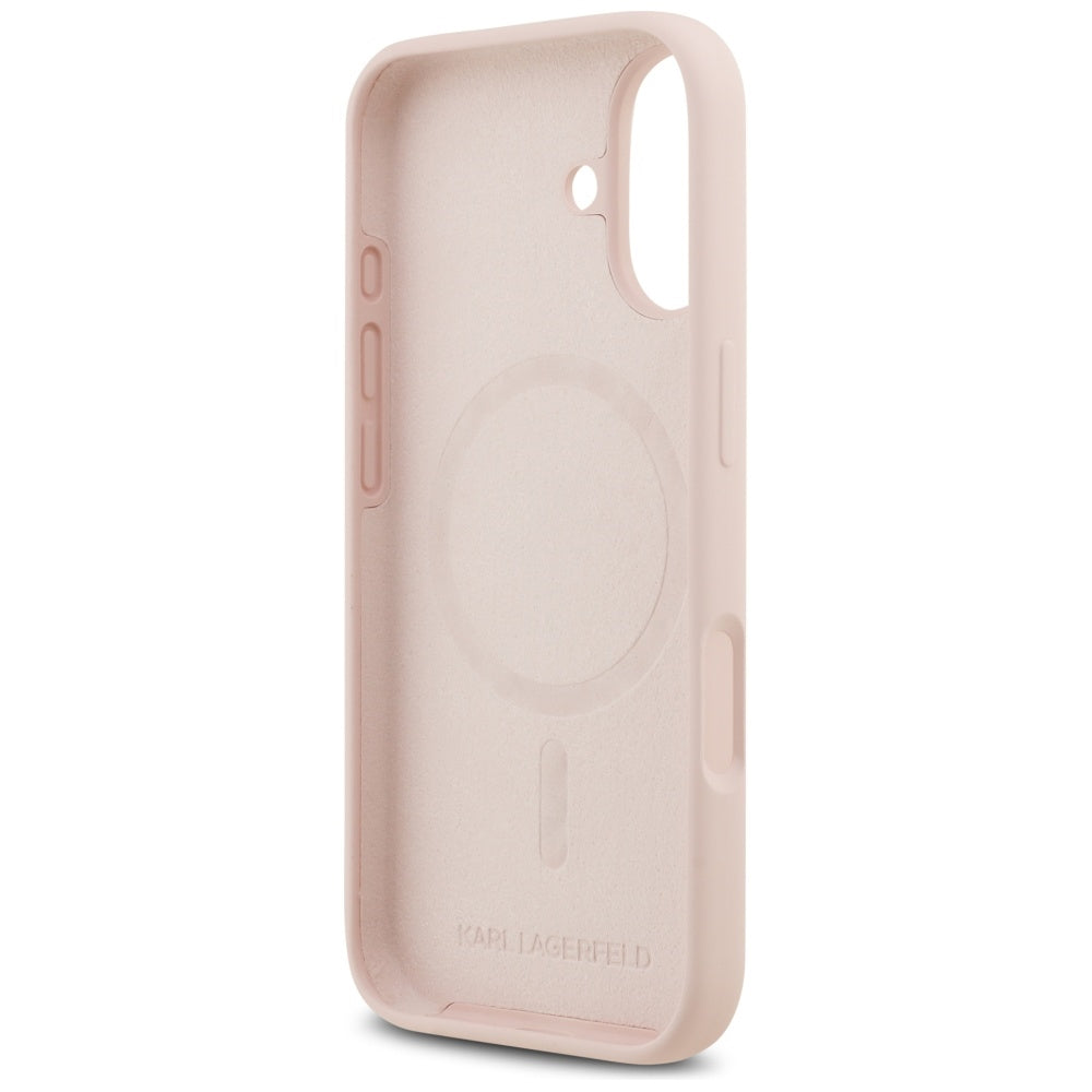 Custodia MagSafe per Apple iPhone 17, Karl Lagerfeld, Ring Karl & Choupette, Rosa