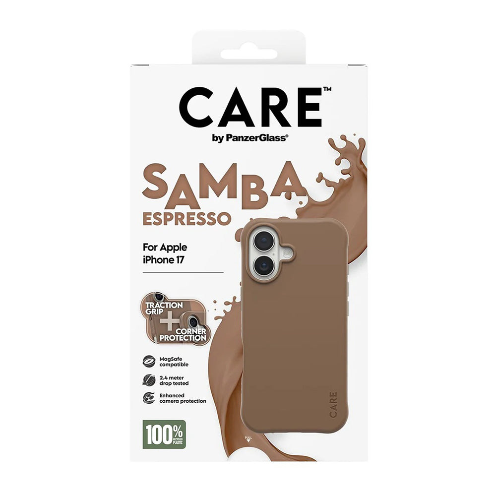 Custodia MagSafe per Apple iPhone 17, PanzerGlass, Care Fashionable, Marrone